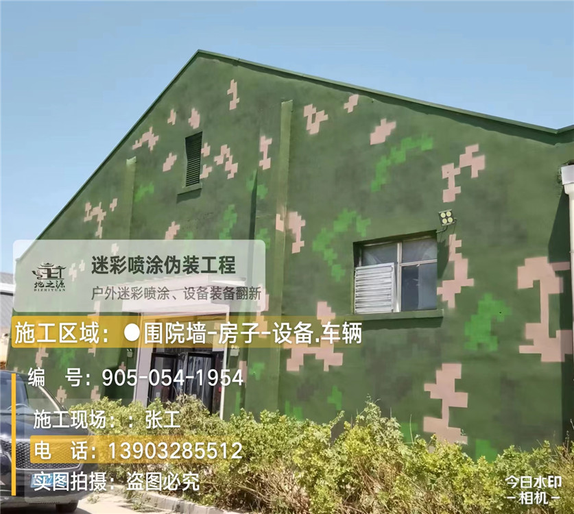 永州外墙数码迷彩漆施工报价清单（100㎡标准墙面测算）